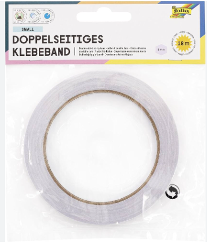 Adhésif double face 5mm - 18m